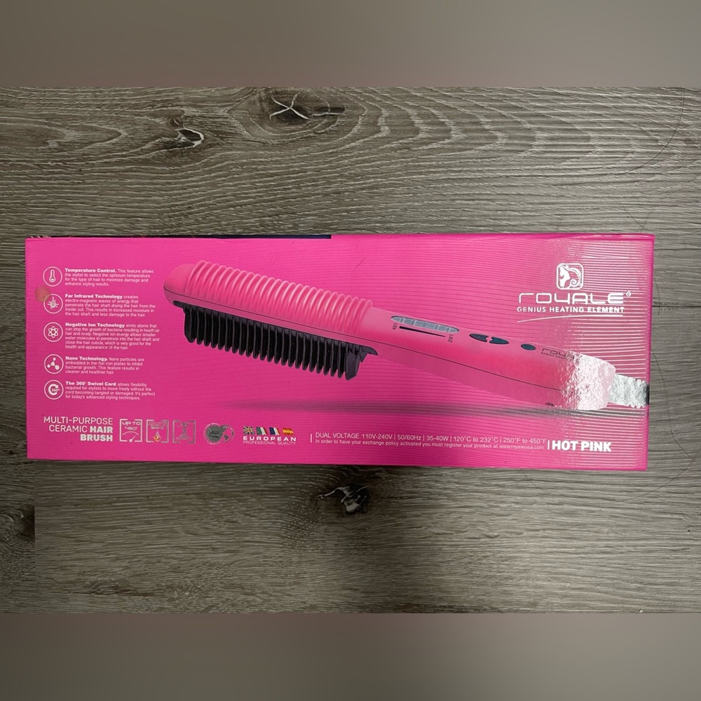 Hot Pink Multi-Purpose Ceramic Hair Brush